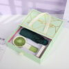 Gift set 3 hand fan umbrella gift set customizable green
