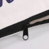custom canvas zipper pouch zipper detail