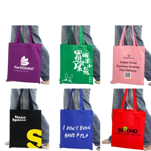canvas bag colours logo printing customizable bulk