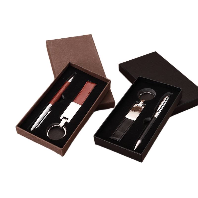 pen keychain gift set with custom logo for corporate gifts