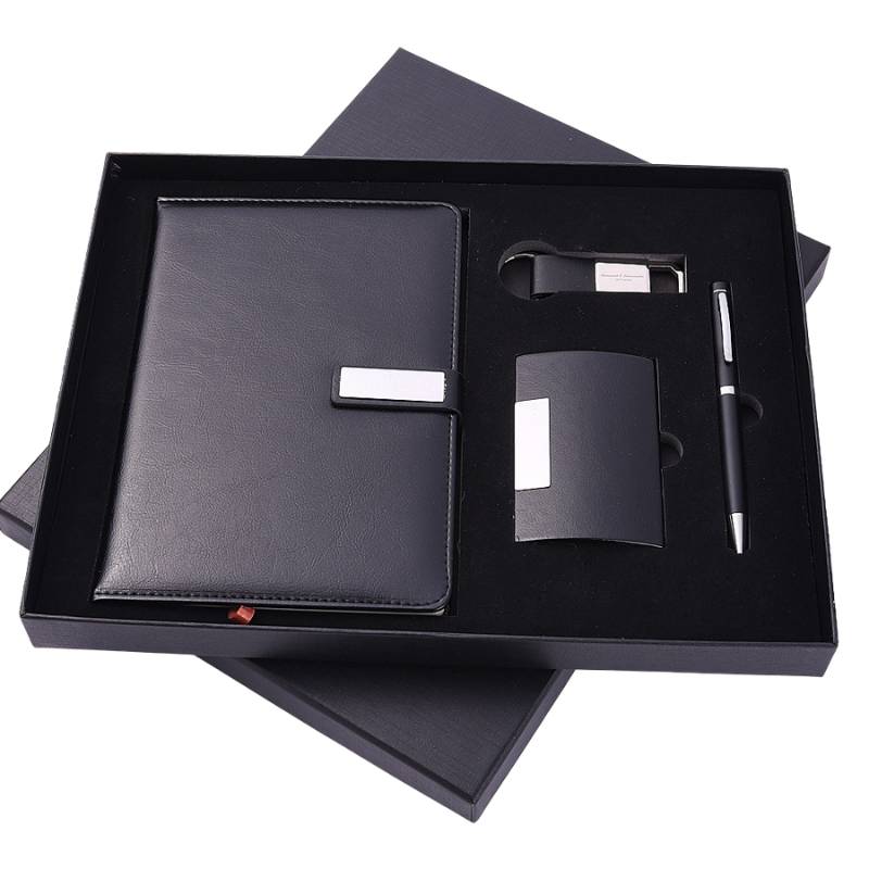 Custom Gift Set Custom Gift Set with Notebook Pen Pendrive and Card Box