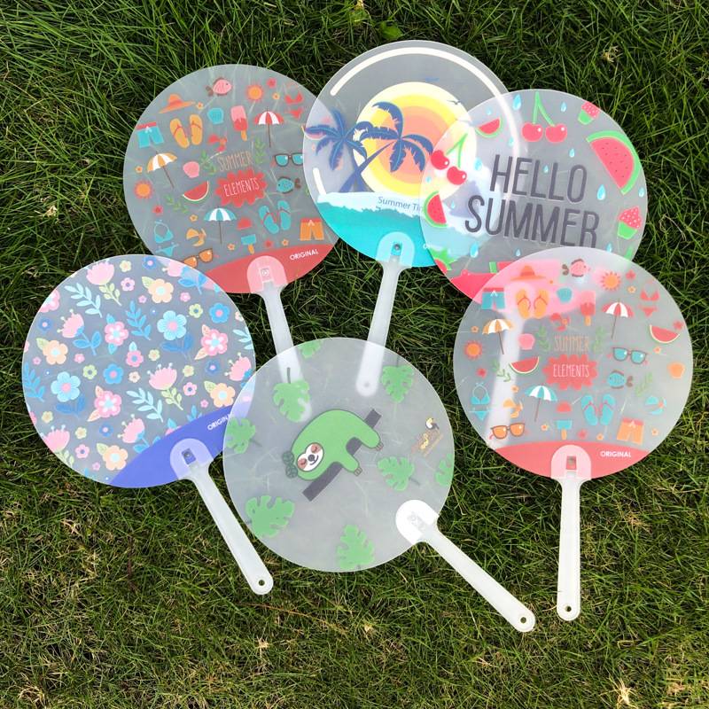Marketing and Advertising Fan advertising hand fan with qr code printing