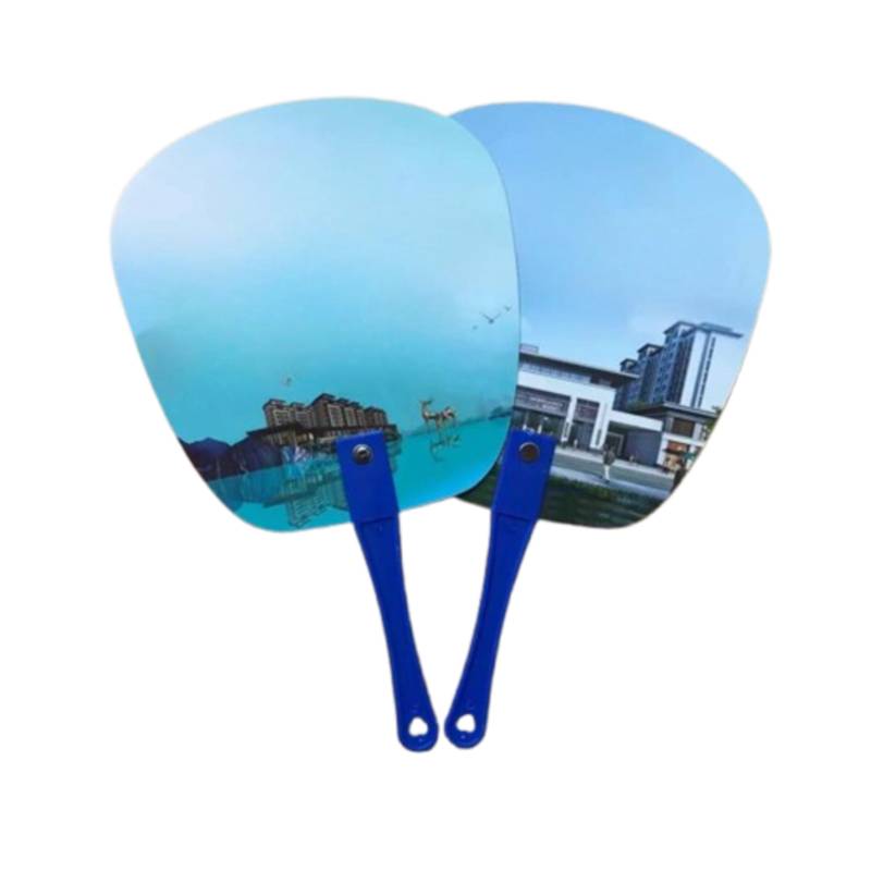 Custom Shape PP Hand Fan custom shape pp hand fan with logo printing malaysia