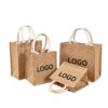 Professional Logo Customisation custom logo printed jute bag