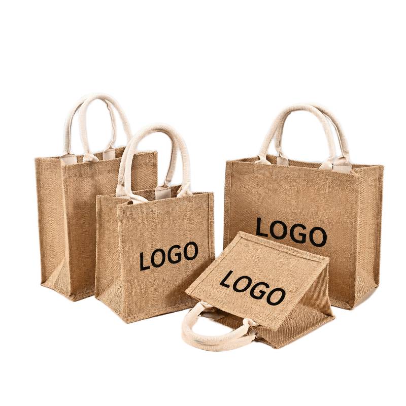 Professional Logo Customisation custom logo printed jute bag