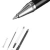 metal pen fine tip writing area close up