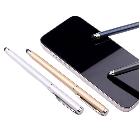 metal pen with touch screen stylus tip