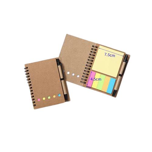 Custom Sticky Note Pad Malaysia with pen and colorful page flags