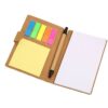Personalized sticky note pad with multi-color page markers and logo printing