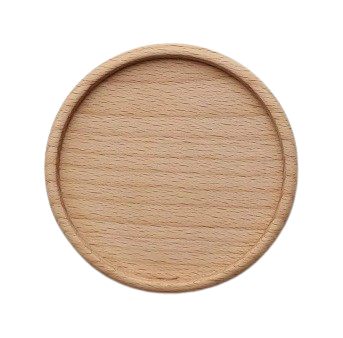 wooden coaster logo printing engraving bulk order