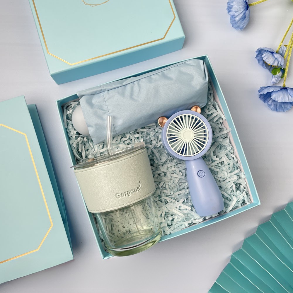 customised gift set with hot stamping logo finish
