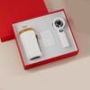 Elegant gift box with shaker bottle and branded power bank