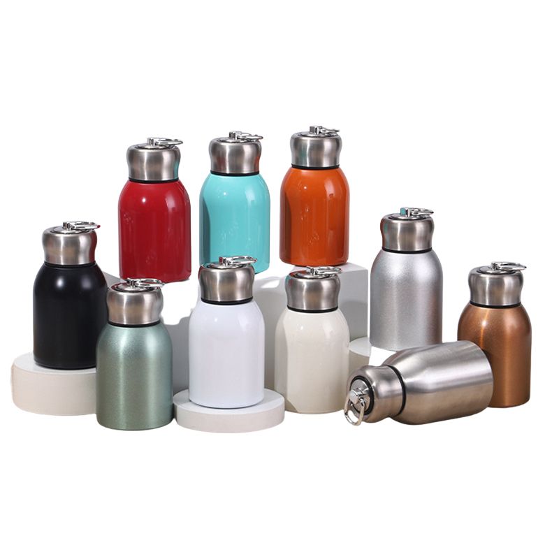 Eco-friendly mini thermos bottle with double-wall insulation and customizable logo for corporate gifts
