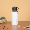 White thermos stainless steel bottle suitable for custom logo printing