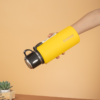 Yellow stainless steel thermos water bottle for events and giveaways