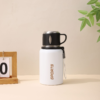 White thermos stainless steel bottle suitable for custom logo printing