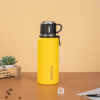 Yellow stainless steel thermos water bottle for events and giveaways