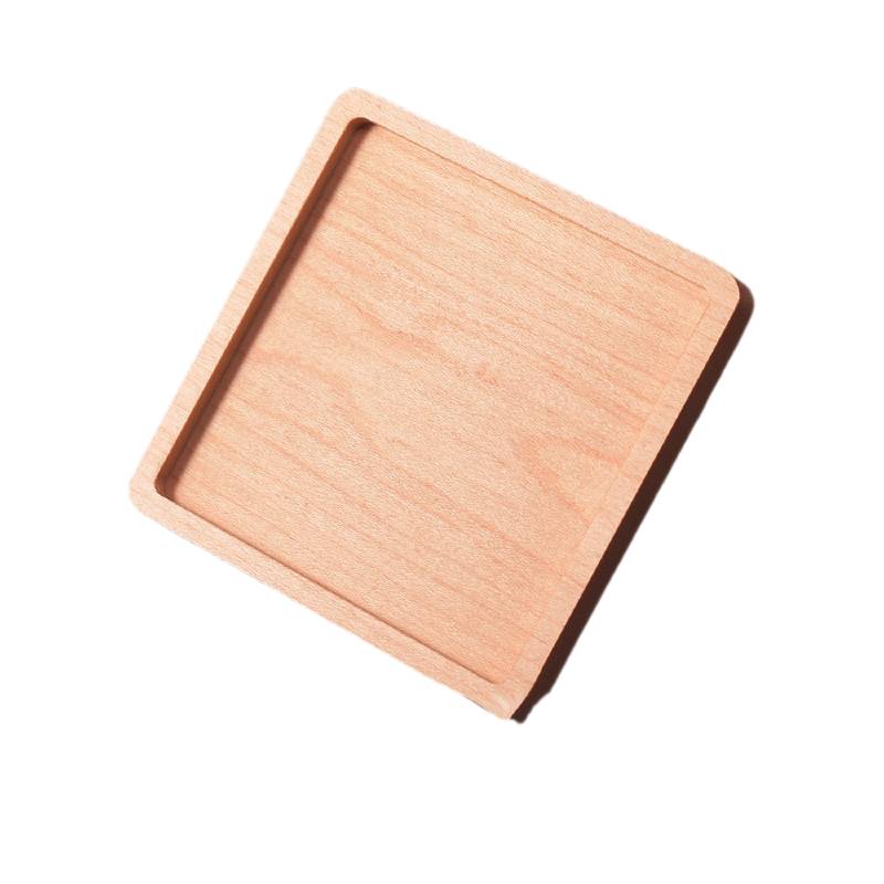 Wooden Coaster with Custom Logo Custom wooden coaster with logo branding