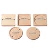 Custom Wooden Coaster Measurements Custom wooden coaster size and thickness measurement
