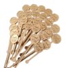 Custom drink stirrers in bulk with printed logos for events and cafés