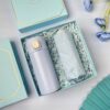 premium corporate gift box with branded items for clients