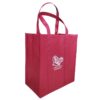 non-woven bag sewing with reinforced handles and X-stitch
