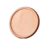 round wooden coaster custom logo engraving