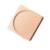 square wooden coaster custom logo engraving