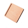 square wooden coaster custom logo engraving