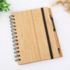 Customized Bamboo Notebook Malaysia with natural bamboo texture