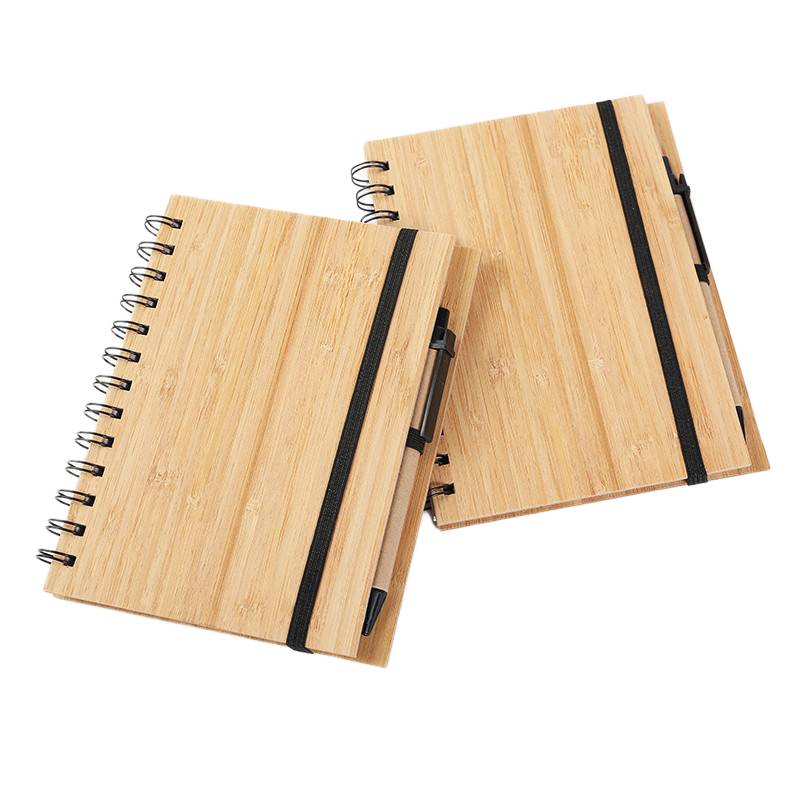 Customized Bamboo Notebook Malaysia with eco-friendly bamboo cover