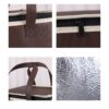 durable insulated cooler bag with strong zipper and reinforced stitching