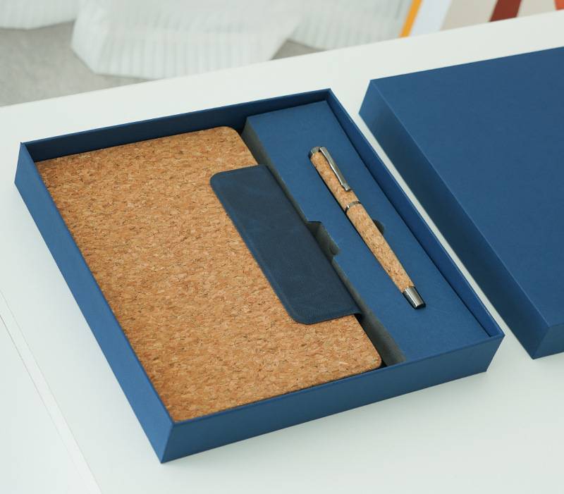 Magnetic Cork Diary Printing Malaysia – customizable cork diary for branding
