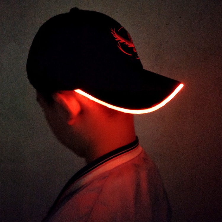 glow in the dark cap custom logo printed