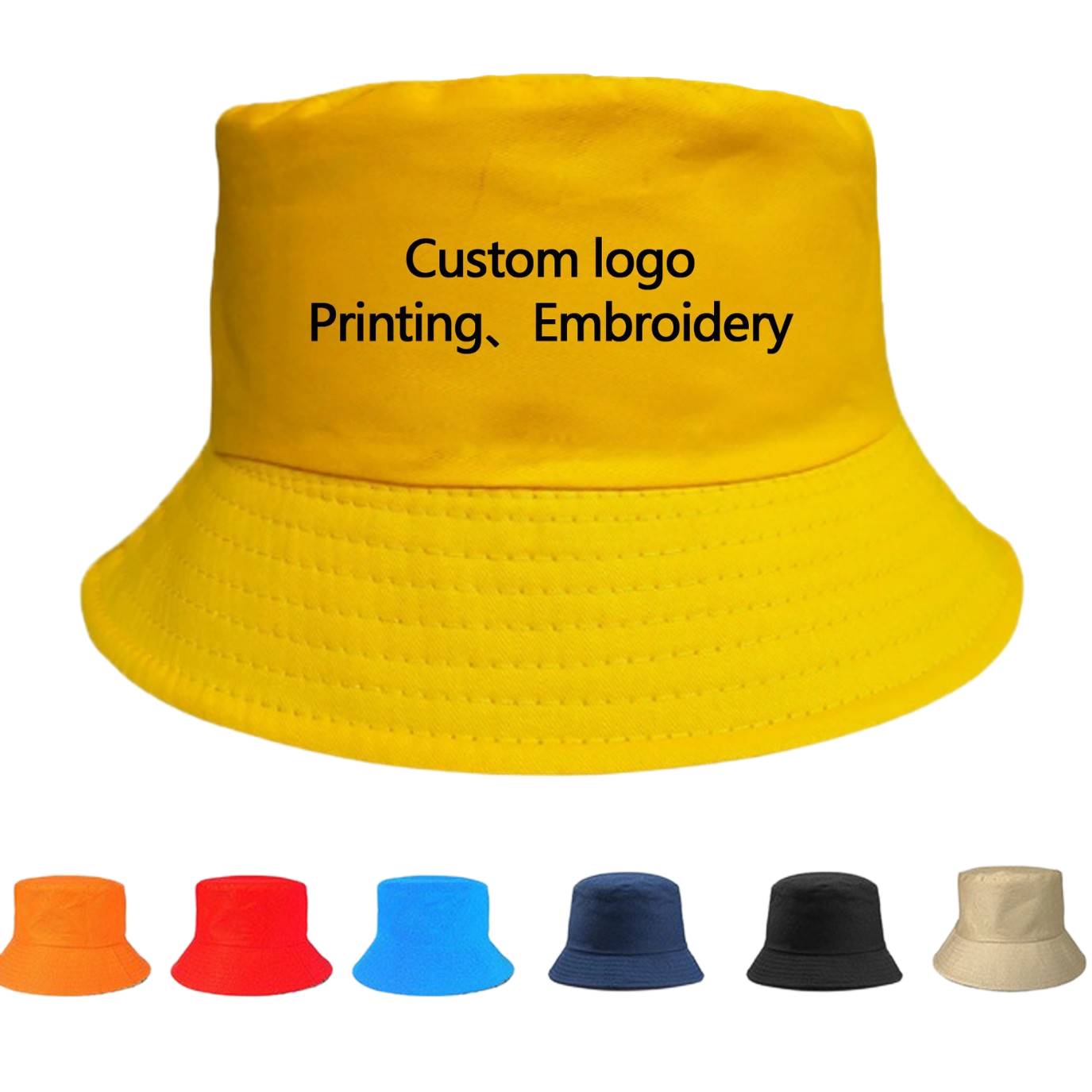 custom fishermen hat logo print bulk order