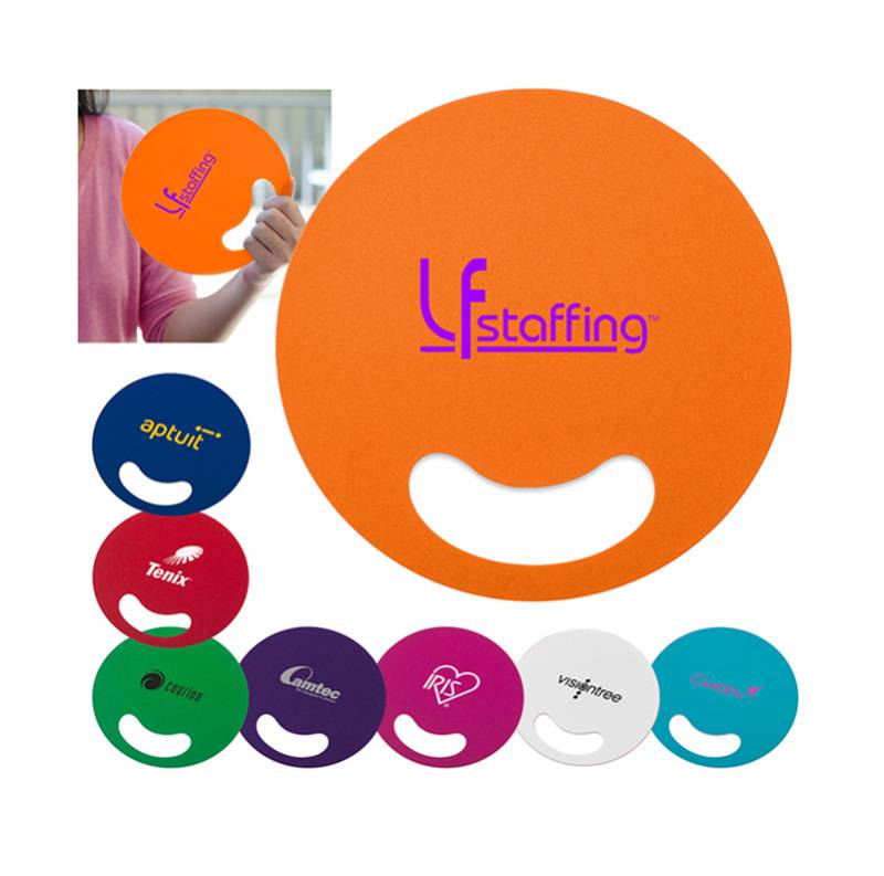 custom PP Hand Fan printing