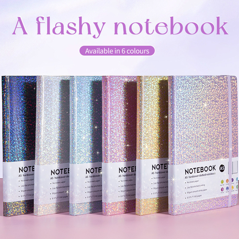 Flashy Shining Notebook Malaysia – corporate gift with shimmering finish