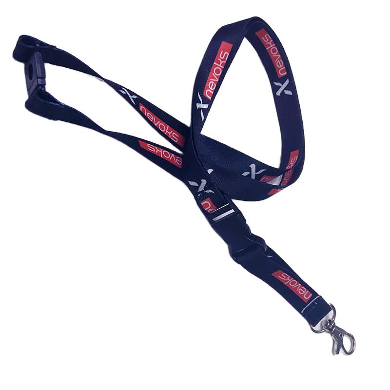 Person wearing lanyard with buckle – lanyard supplier Malaysia
