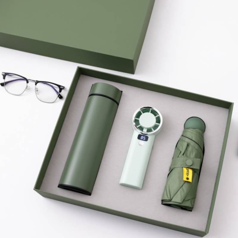Elegant Curated Corporate Gift Handfan Set Malaysia by VKraf Gifts