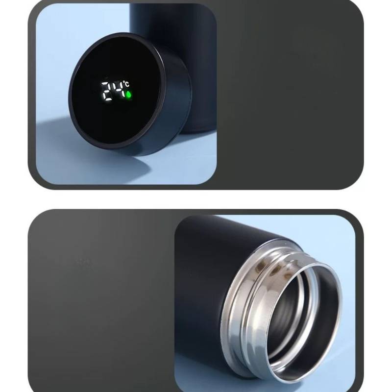 smart thermos bottle lid and drinking rim
