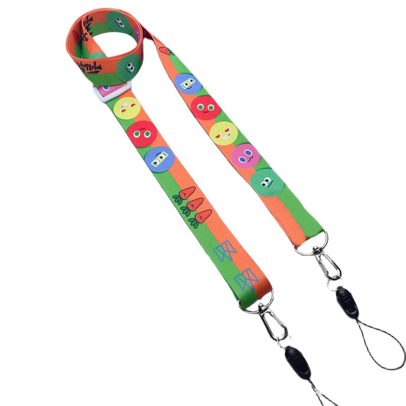 Close-up of custom lanyard printing – lanyard custom printing Malaysia