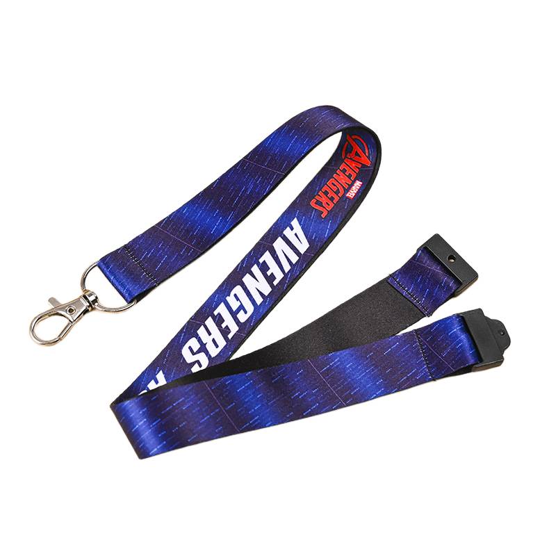 Close-up of high-quality lanyard custom printing Malaysia