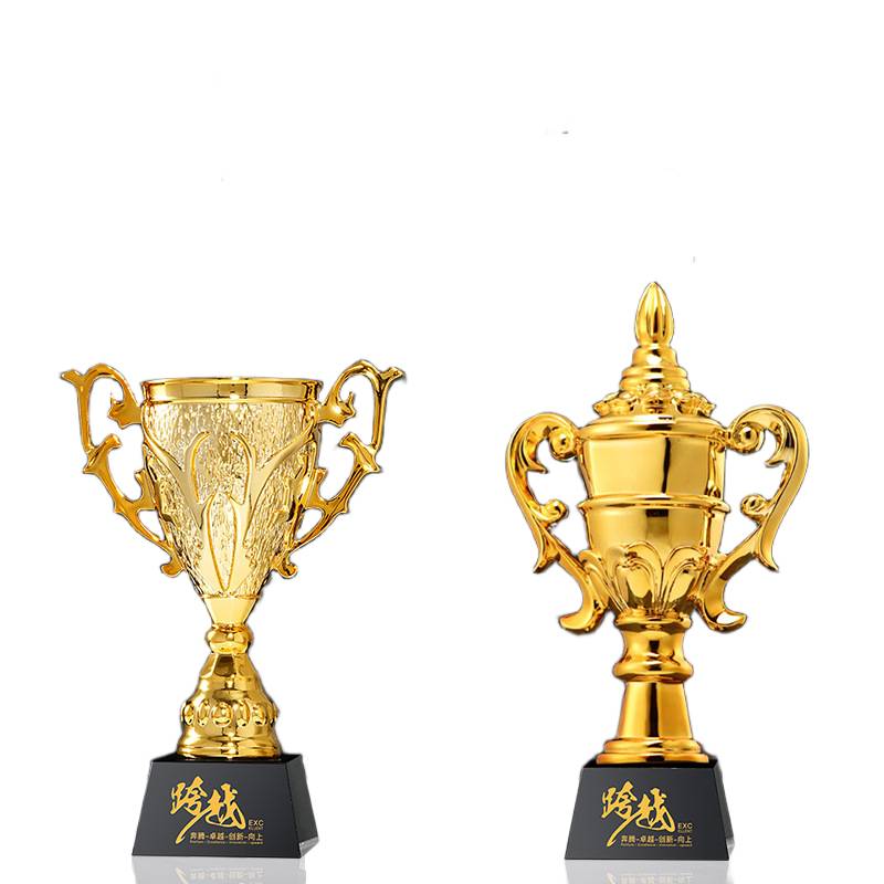 Custom Trophy Malaysia Printing – gold metal award trophy with engraving