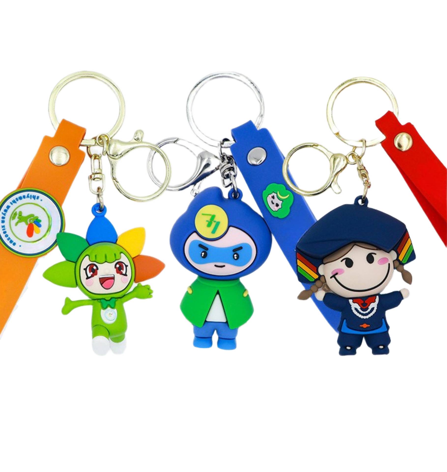 Custom 3D PVC keychain with full-color logo printing in Malaysia