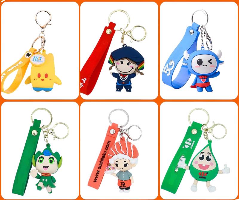 Engraved 3D PVC keychain with custom logo and finishing in Malaysia