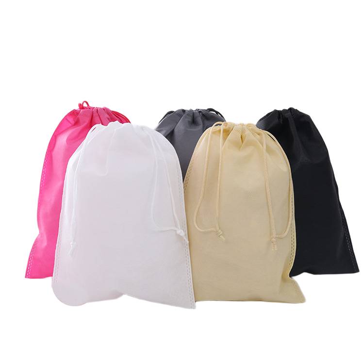 Custom non woven drawstring pouch Malaysia with reusable eco friendly material