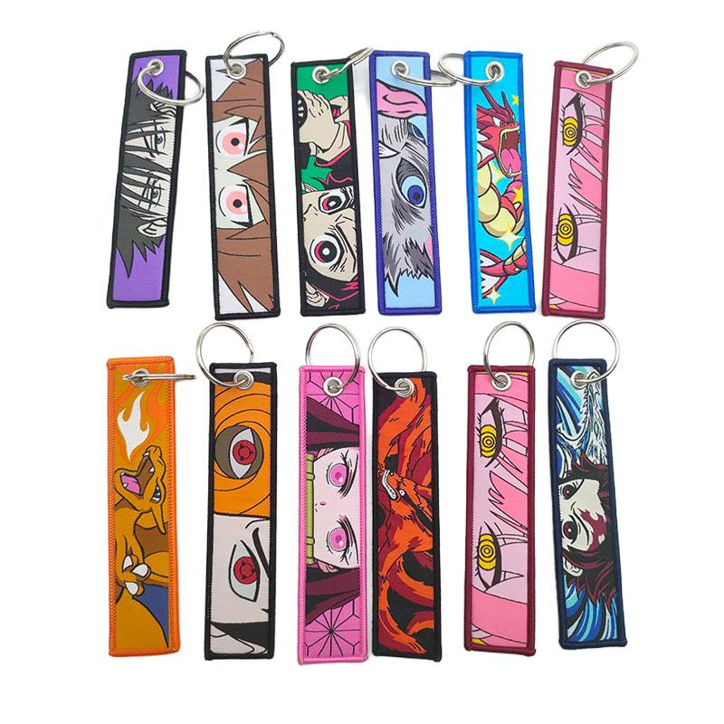 Custom made woven keychain with personalized design Malaysia