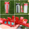 Customized Protein Shaker Bottle with Pill Box – personalized fitness bottle Malaysia