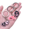 Colorful rubber keychain with unique design Malaysia