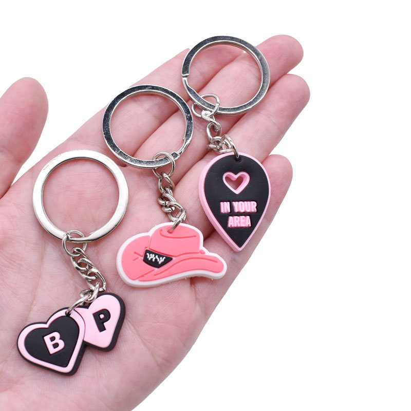 Colorful rubber keychain with unique design Malaysia